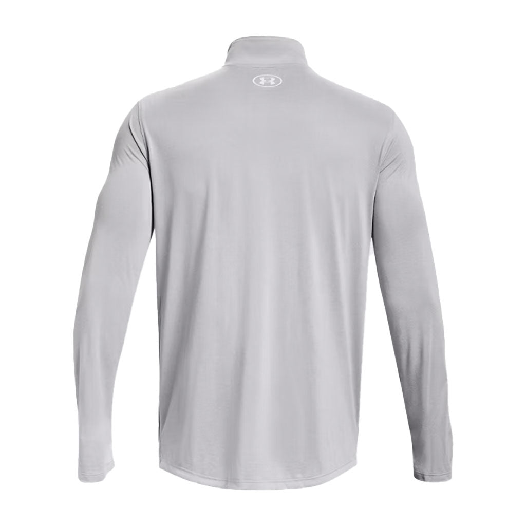 Under Armour Men's Mod Grey Light Heather Team Tech 1/4 Zip