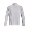 Under Armour Men's Mod Grey Light Heather Team Tech 1/4 Zip