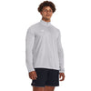 Under Armour Men's Mod Grey Light Heather Team Tech 1/4 Zip
