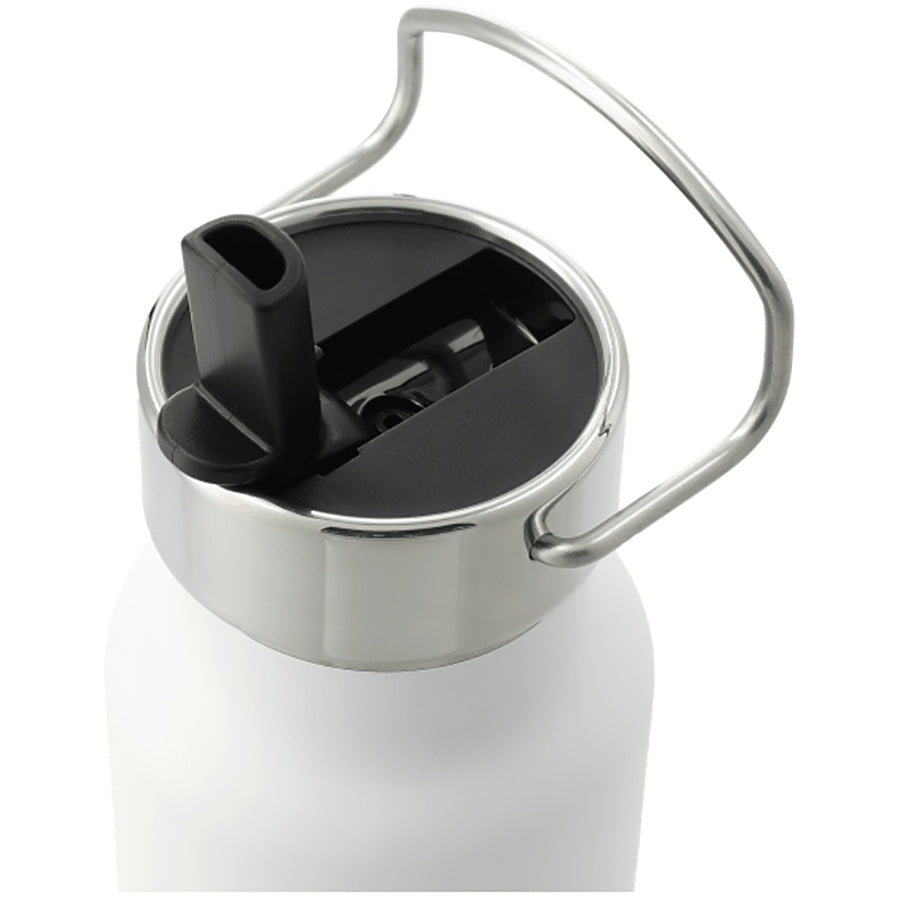 48-Hour Leed's White Thor Copper Vacuum Insulated Bottle 25oz Straw Lid