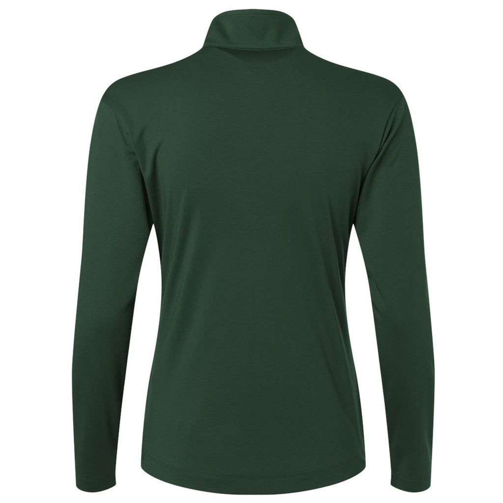 AllPro Women's Forest Green Pro-Lock Performance Quarter-Zip Pullover