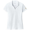 Brooks Brothers Women's White Mesh Pique Performance Polo