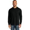 CornerStone Men's Black Workwear Pro Long Sleeve Hooded Tee