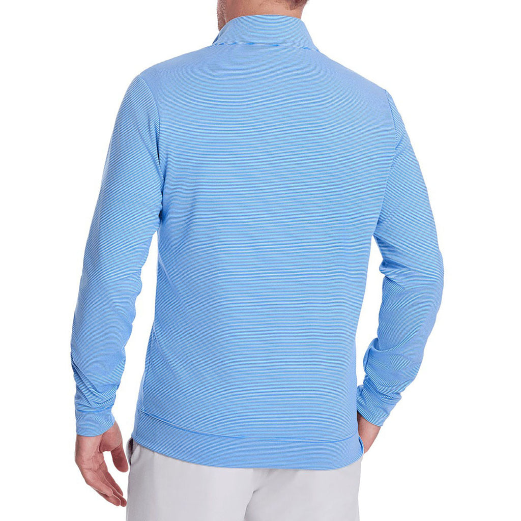 Holderness & Bourne Men's Marlin Blue & White The Sherwood Pullover