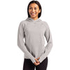 Cutter & Buck Women's Polished Heather Adapt Knit Recycled Heathered Hooded Pullover