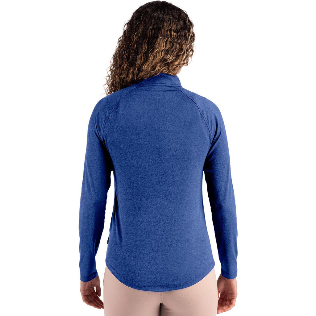Cutter & Buck Women's Tour Blue Coastline Epic Comfort Recycled Quarter Zip