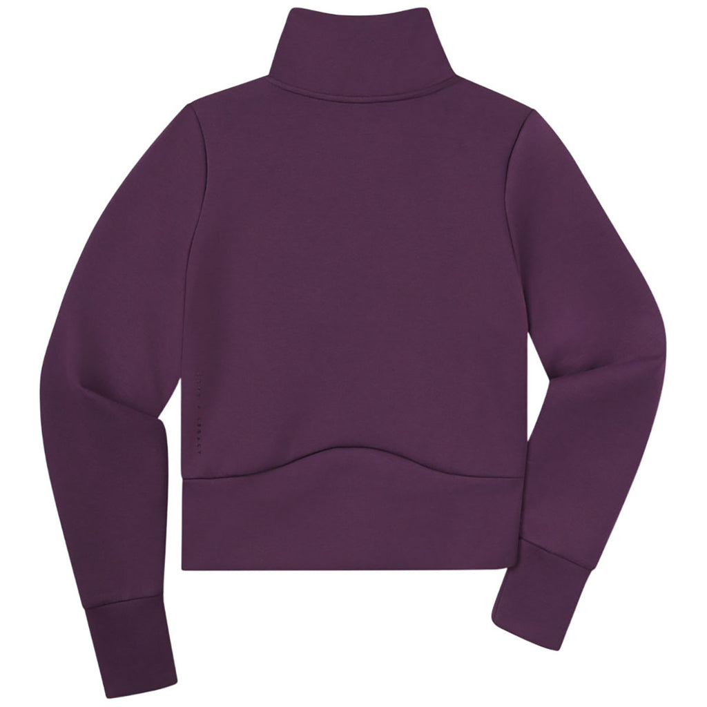 UNRL Women's Dark Plum LuxBreak Half-Zip Pullover