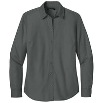 Port Authority Women's Deep Black Long Sleeve Nailhead Easy Care Shirt