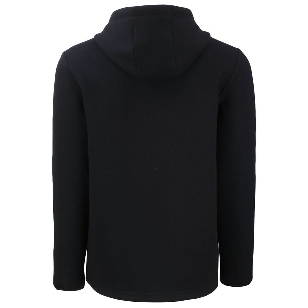 Cutter & Buck Men's Black Roam Epic Comfort Recycled Full Zip Hooded Jacket