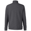 North End Men's Black Heather Spirit Textured Quarter-Zip Pullover
