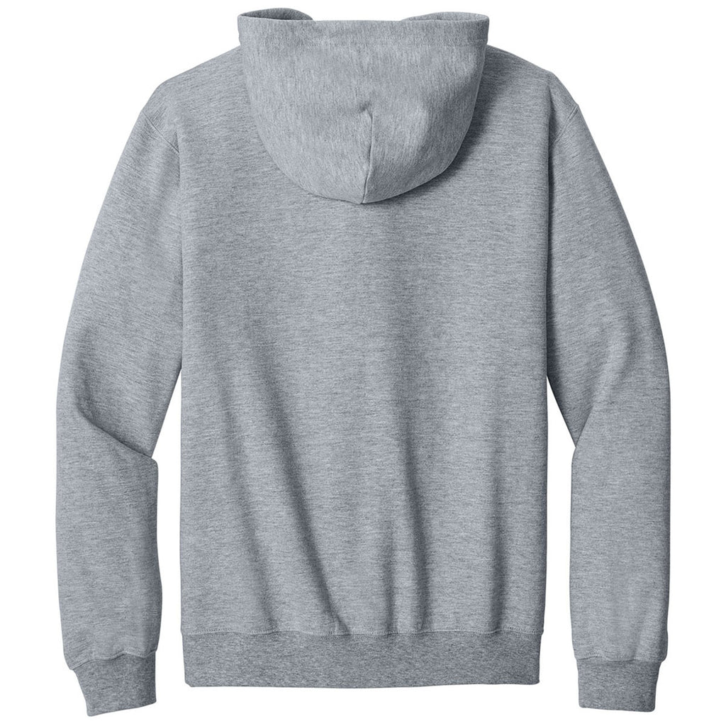 Gildan Men's Ring Spun Sport Grey Softstyle Midweight Fleece Full-Zip Hooded Sweatshirt