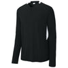 Sport-Tek Men's Black/White Club 1/4-Zip Pullover