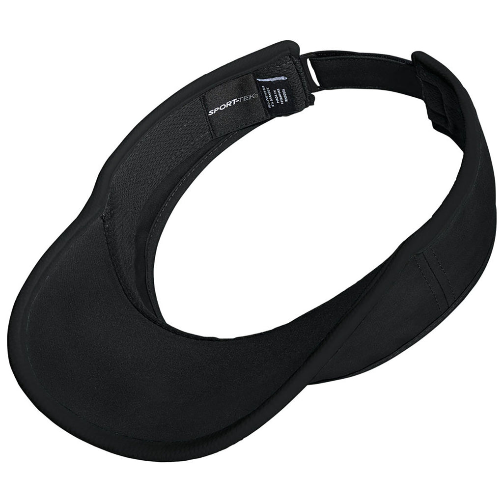 Sport-Tek Black/Black Repeat Visor