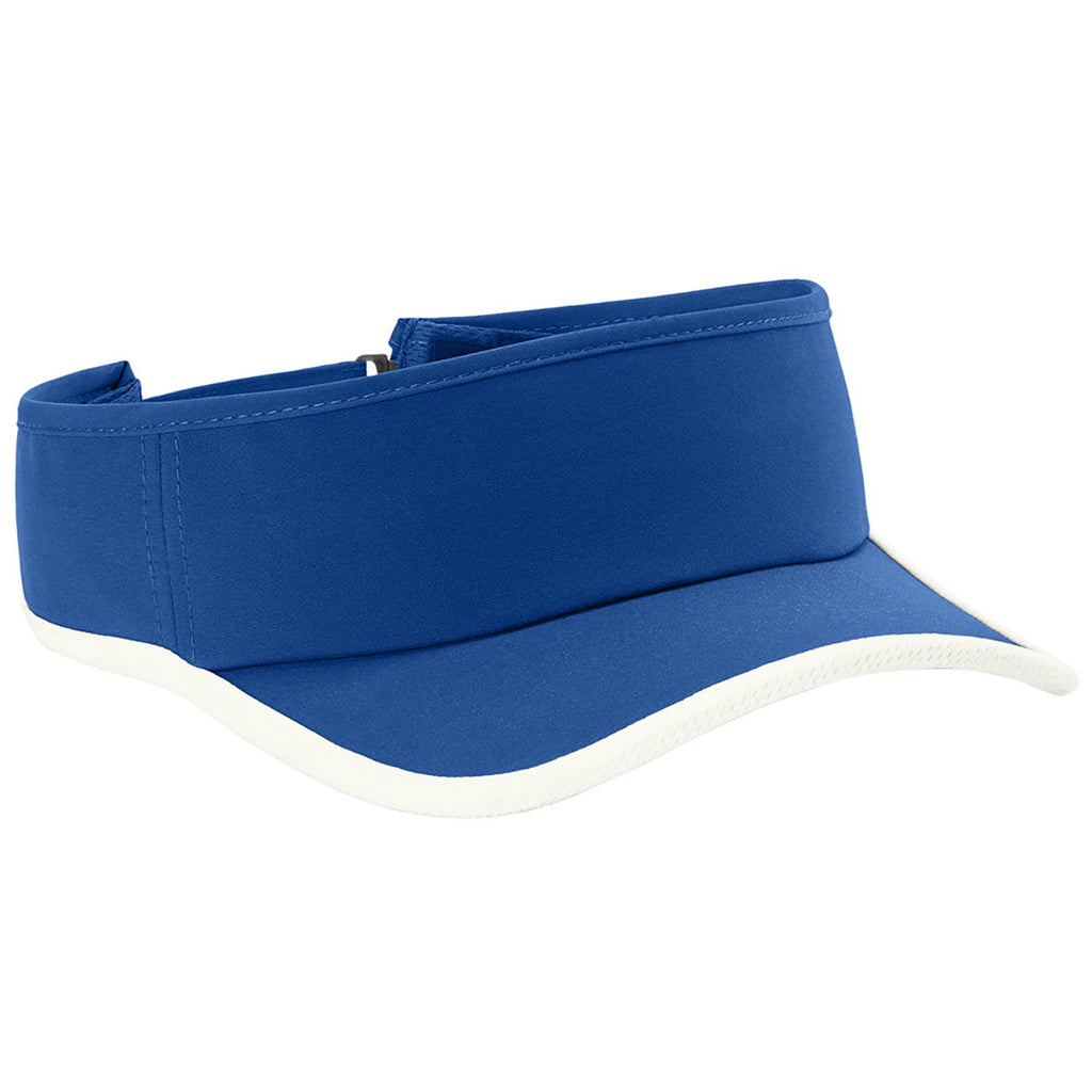 Sport-Tek True Royal/White Repeat Visor