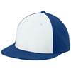 Sport-Tek White/True Royal/True Royal Pro-Cut Stretch-Tek Cap