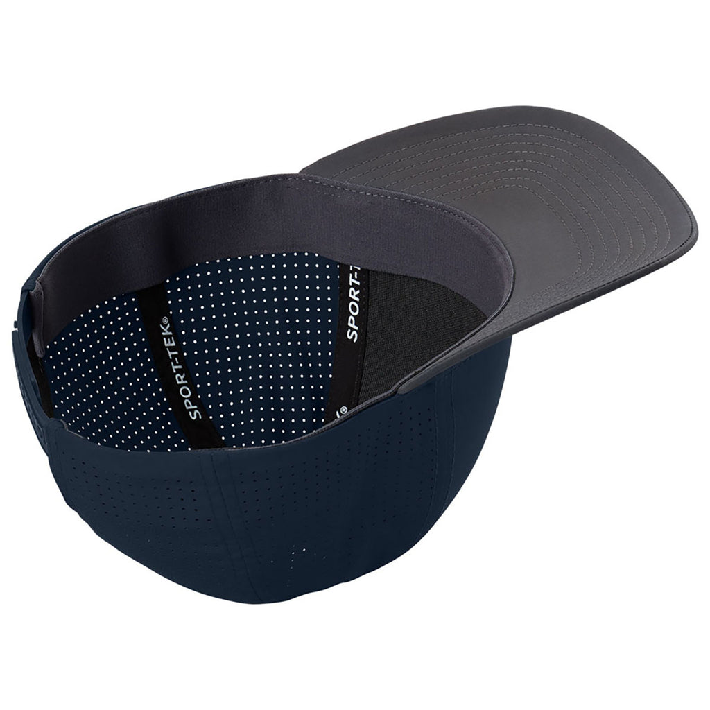 Sport-Tek True Navy Pro-Cut Adjustable Cap