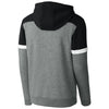 Sport-Tek Men's Black/Vintage Heather Drive Fleece Colorblock Hoodie