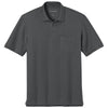 Port Authority Men's Storm Grey Tall Wearever Signature Pique Pocket Polo