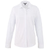 Elevate Women's White TATRA Eco Knit Long Sleeve Button Up Shirt