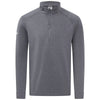 Levelwear Men's Heather Charcoal Calibre Recycled Quarter Zip