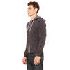 Bella + Canvas Unisex Dark Grey Heather Sponge Fleece Full-Zip Hoodie