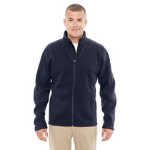 Devon & Jones Men's Navy Bristol Full-Zip Sweater Fleece Jacket