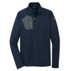 Eddie Bauer Men's River Blue Half Zip Performance Fleece Jacket
