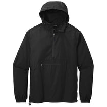 Sport-Tek Men's Black Packable Anorak