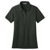 Port Authority Women's Grey Smoke Stretch Pique Polo