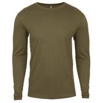 Next Level Men's Military Green Premium Fitted Long-Sleeve Crew Tee