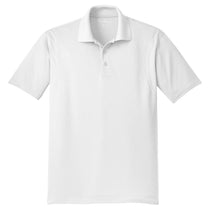 Sport-Tek Men's White Micropique Sport-Wick Polo