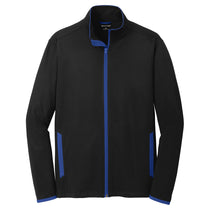 Sport-Tek Men's Black/ True Royal Sport-Wick Stretch Contrast Full-Zip Jacket