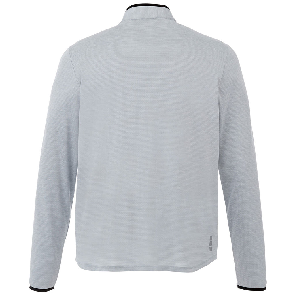 Elevate Men's Light Heather Grey Mather Knit Half Zip