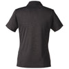 Team 365 Women's Black Heather Zone Sonic Heather Performance Polo