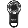 48-Hour Hit Black Rechargeable Handheld Fan With Carabiner