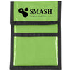 Hit Lime Green Nylon Neck Wallet Badge Holder