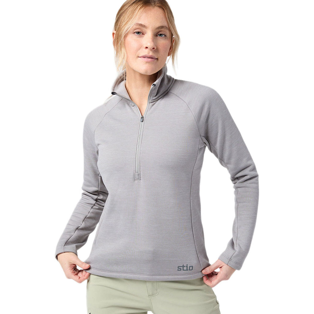 Stio Women's Alloy Heather Glide Power Stretch Half Zip