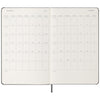 Moleskine Black Hard Cover Large 18 Month Weekly 2024-2025 Planner