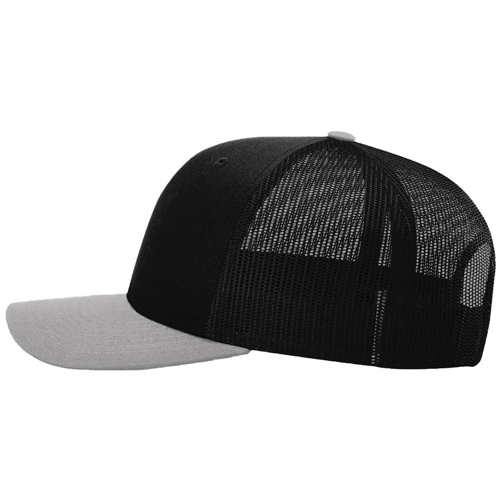 Richardson Black/Black/Light Grey Trucker Cap