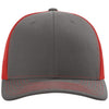 Richardson Charcoal/Red Trucker Cap