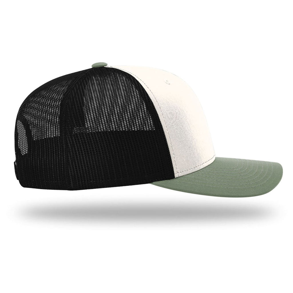 Richardson Cream/Black/Loden Trucker Cap