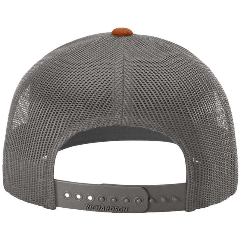 Richardson Heather Grey/Charcoal/Dark Orange Trucker Cap