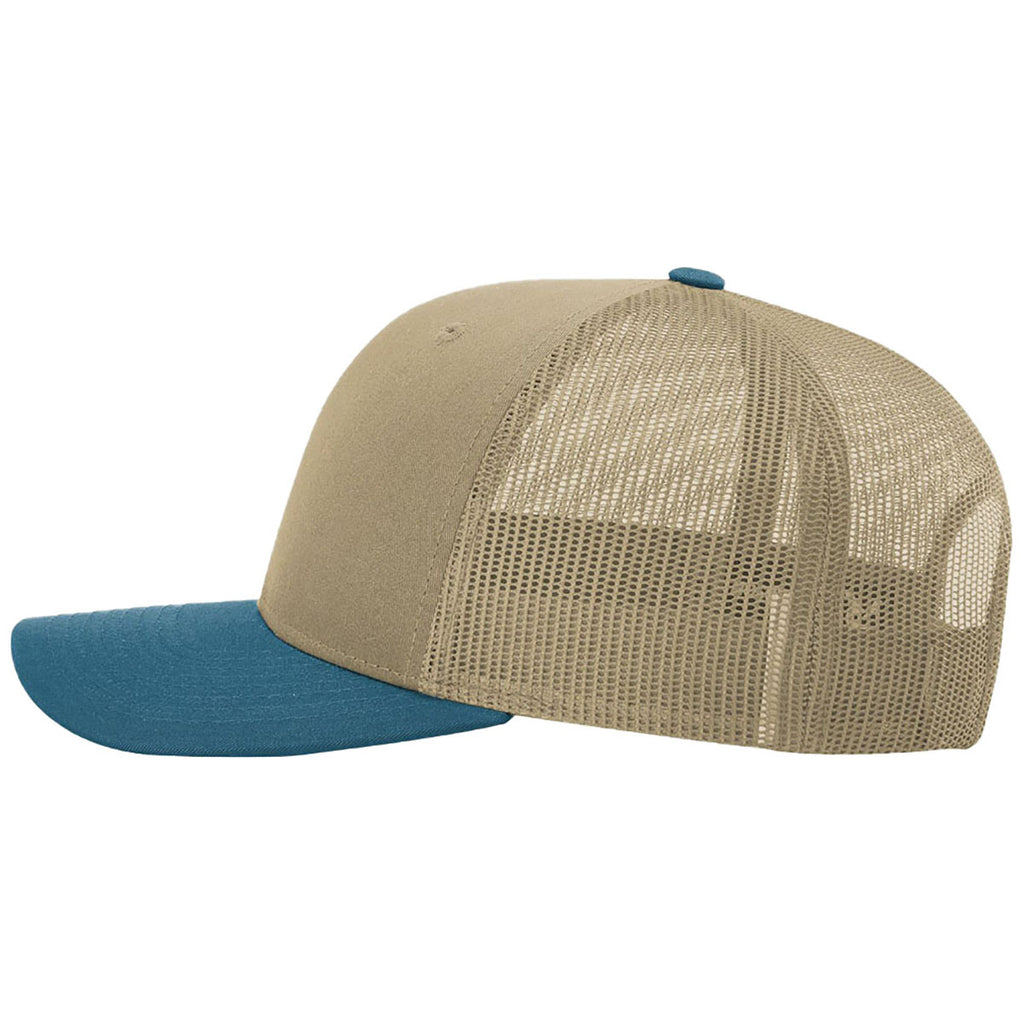 Richardson Khaki/Khaki/Legion Blue Trucker Cap