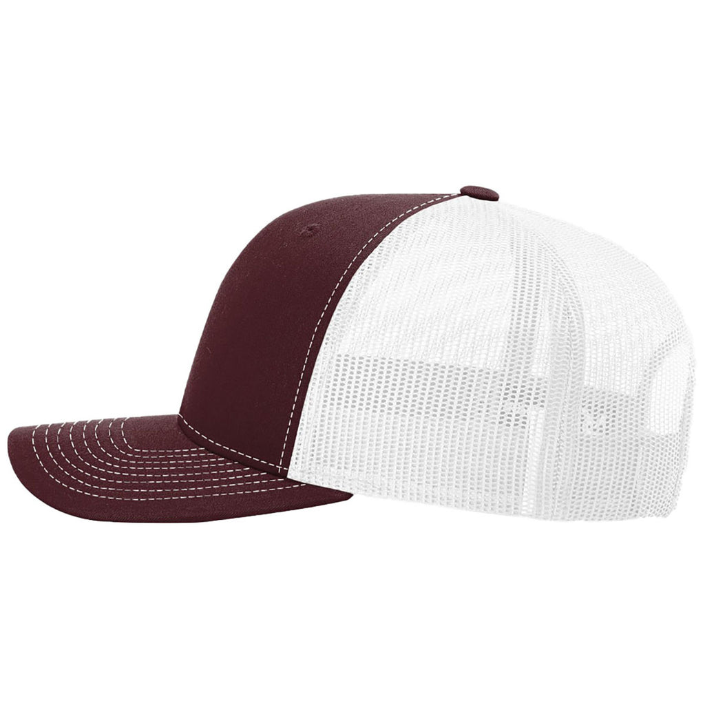 Richardson Maroon/White Trucker Cap
