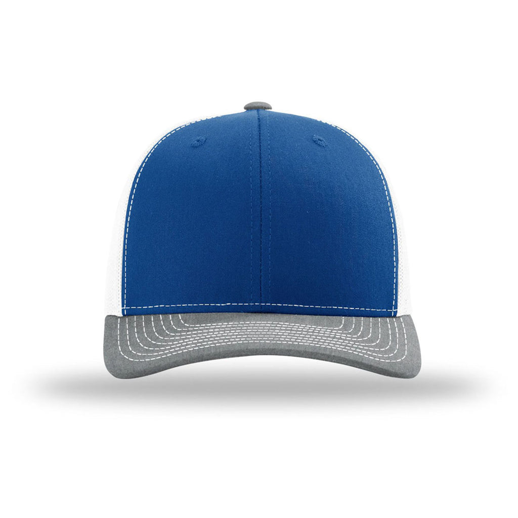 Richardson Royal/White/Heather Grey Trucker Cap