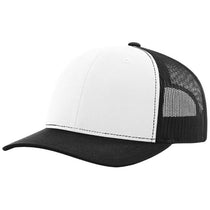 Richardson White/Black/Black Trucker Cap