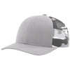 Richardson Silver/Grey Camo Printed Mesh Trucker