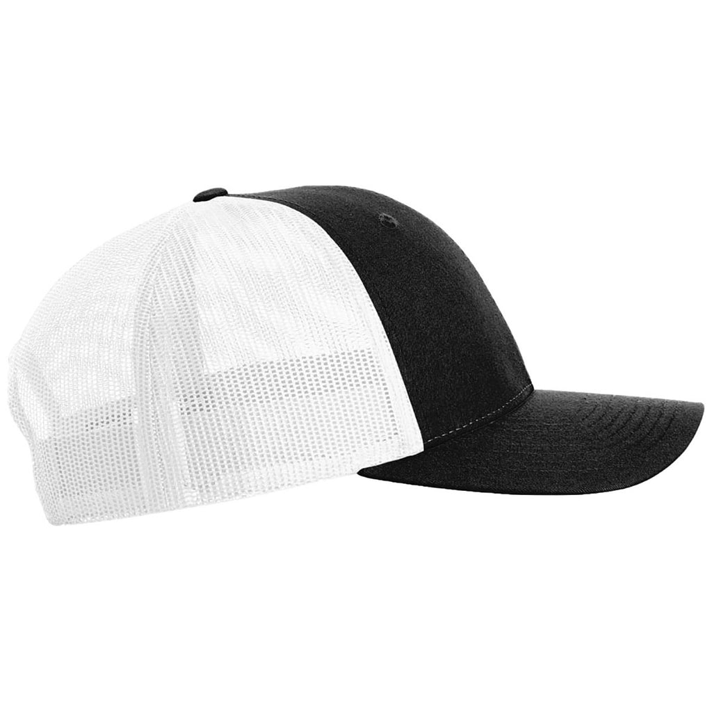 Richardson Black/White Low Pro Trucker