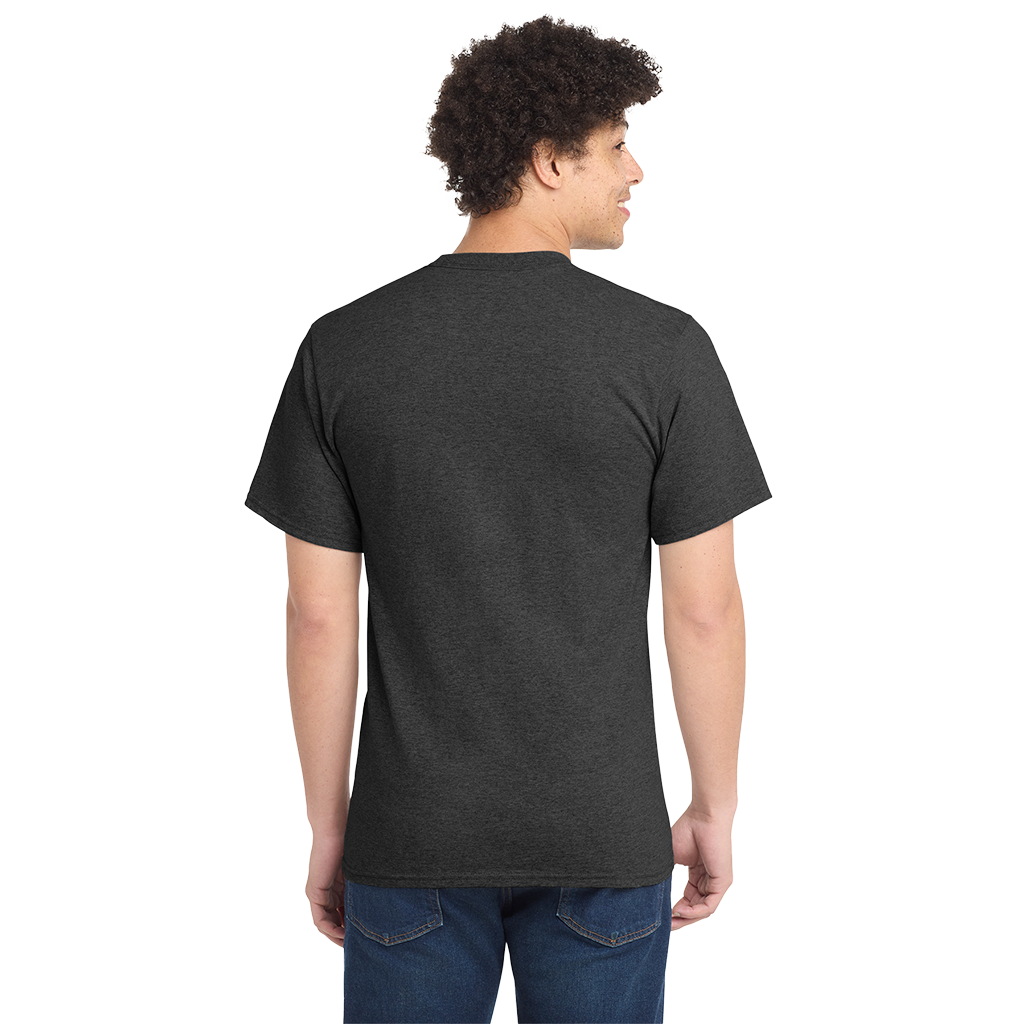 Port & Co Jet Dark Heather Grey Tall Essential Tee