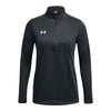 Under Armour Women's Stealth Grey Team Tech 1/2 Zip